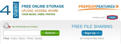 4shared login|Secure registration and login at 4shared.com.